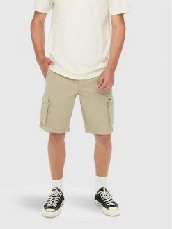 Πολύ καλή προσφορά ⭐ Only & Sons Άνδρες Υφασμάτινα Σορτς Σορτς υφασμάτινο Mike 22021459 Μπεζ Regular Fit 🛒