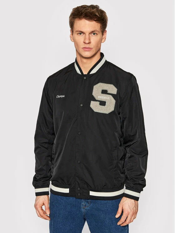 Συμφωνίες 🔥 Only & Sons Άνδρες Μπουφάν Bomber Μπόμπερ μπουφάν Ace 22021031 Μαύρο Regular Fit 🎁