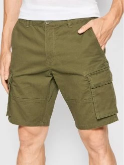 Best Pirce 🧨 Only & Sons Άνδρες Υφασμάτινα Σορτς Σορτς υφασμάτινο Cam 22016689 Πράσινο Regular Fit 🔥