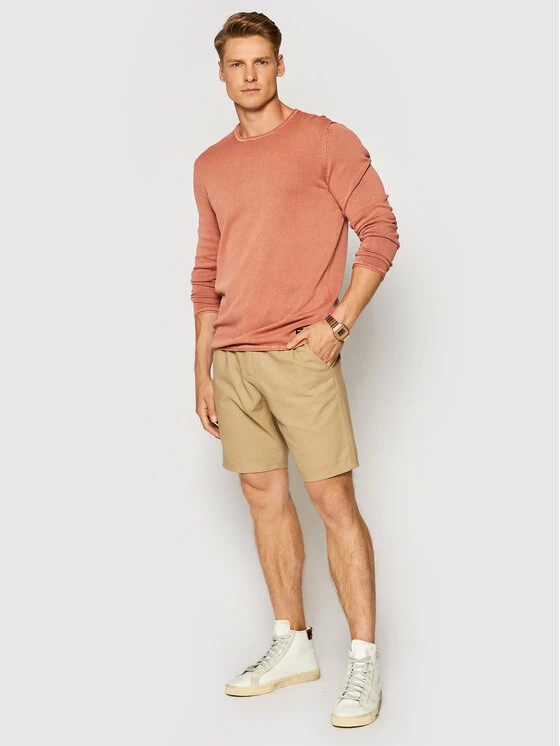 Εξοδος 👍 Only & Sons Άνδρες Υφασμάτινα Σορτς Σορτς υφασμάτινο Leo 22019201 Μπεζ Regular Fit ⭐ - Image 2