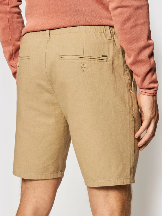 Εξοδος 👍 Only & Sons Άνδρες Υφασμάτινα Σορτς Σορτς υφασμάτινο Leo 22019201 Μπεζ Regular Fit ⭐ - Image 3