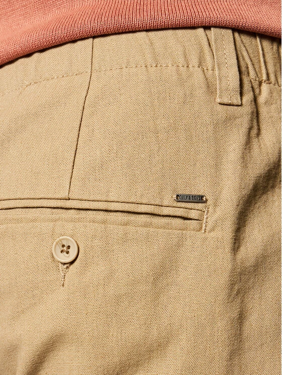 Εξοδος 👍 Only & Sons Άνδρες Υφασμάτινα Σορτς Σορτς υφασμάτινο Leo 22019201 Μπεζ Regular Fit ⭐ - Image 4