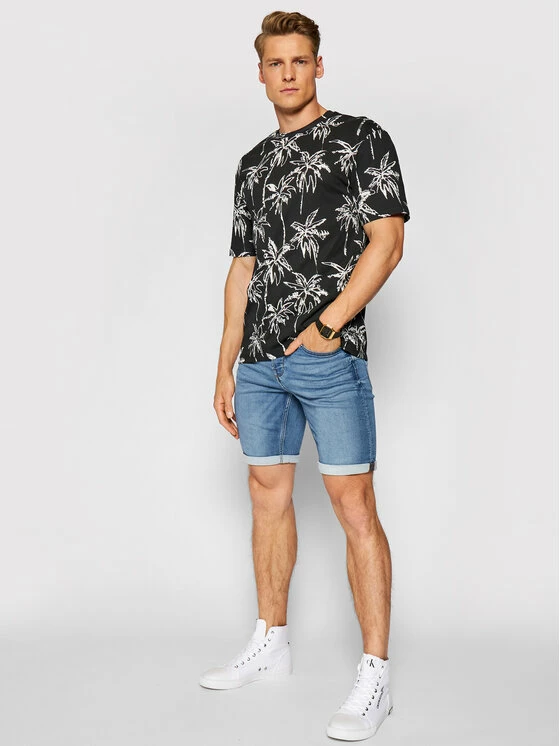 Flash Sale 👍 Only & Sons Άνδρες Τζιν Σορτς Τζιν σορτσάκια Ply 22018584 Σκούρο μπλε Regular Fit 👏 - Image 2