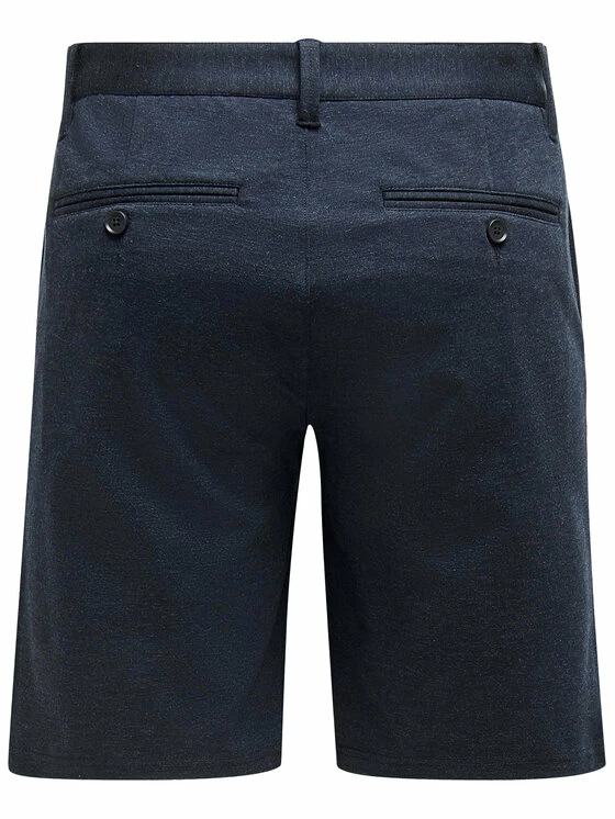 Τοπ 10 🔥 Only & Sons Άνδρες Υφασμάτινα Σορτς Σορτς υφασμάτινο Mark 22018669 Σκούρο μπλε Regular Fit 🥰 - Image 6