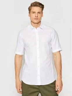 Τοπ 10 🔔 Only & Sons Άνδρες Casual Πουκάμισα Πουκάμισο Caiden 22009885 Λευκό Slim Fit 🤩