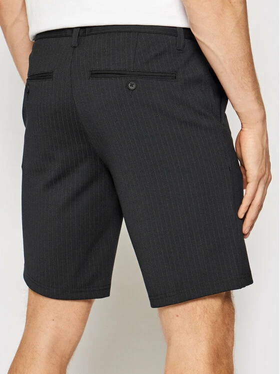 Εκπτωση ✨ Only & Sons Άνδρες Υφασμάτινα Σορτς Σορτς υφασμάτινο Mark 22019628 Μαύρο Slim Fit 🎁 - Image 3