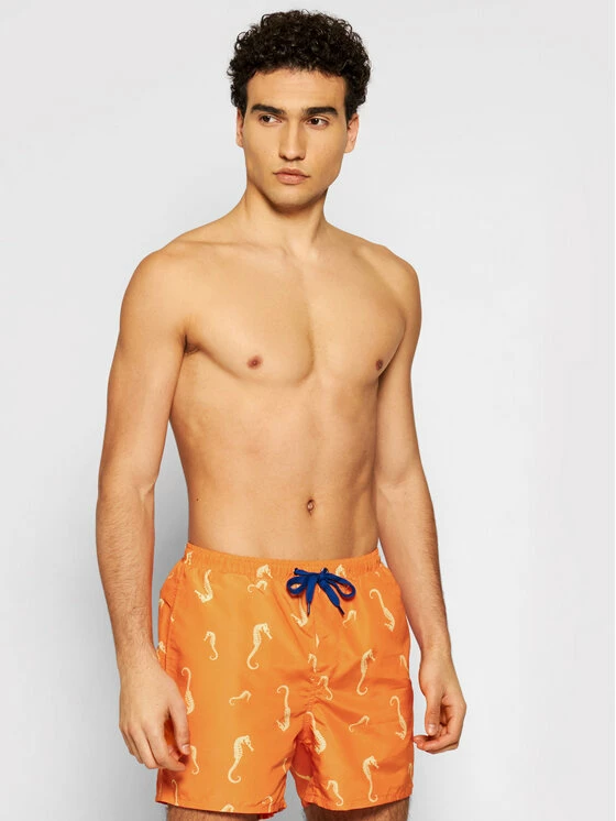 Best Pirce 🧨 Only & Sons Άνδρες Σορτς κολύμβησης Ted 22019093 Πορτοκαλί Regular Fit 🎁 - Image 4