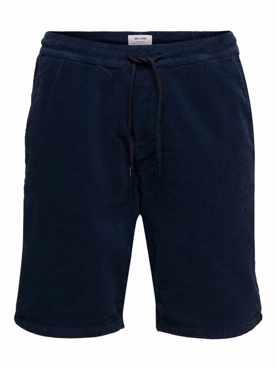 Εκπτωση 🥰 Only & Sons Άνδρες Υφασμάτινα Σορτς Σορτς υφασμάτινο Linus 22019120 Σκούρο μπλε Regular Fit ✔️ - Image 5