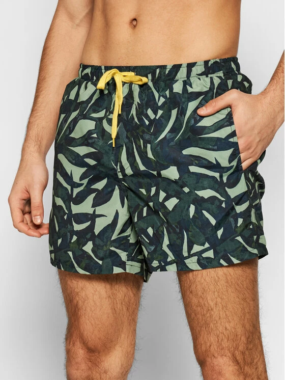 Προϋπολογισμός 🛒 Only & Sons Άνδρες Σορτς κολύμβησης Ted 22019094 Πράσινο Regular Fit 🧨