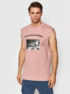 Προώθηση 😍 Only & Sons Άνδρες Tank Tops Tank Top Grayson 22022668 Ροζ Relaxed Fit ❤️