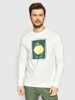 Προϋπολογισμός 😉 Only & Sons Άνδρες Μπλούζες Χωρίς Φερμουάρ Μπλούζα Ike 22022144 Λευκό Regular Fit 🤩