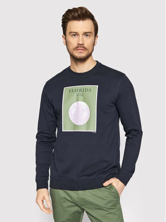 Εκπτωση 👏 Only & Sons Άνδρες Μπλούζες Χωρίς Φερμουάρ Μπλούζα Ike 22022144 Σκούρο μπλε Regular Fit ✨