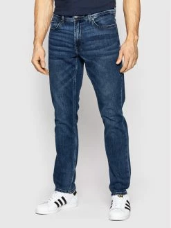 Το φθηνότερο 👏 Only & Sons Άνδρες Straight Leg Τζιν Weft 22021887 Σκούρο μπλε Regular Fit 💯
