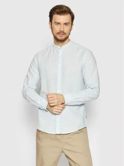 Αγορά ✨ Only & Sons Άνδρες Casual Πουκάμισα Πουκάμισο Caiden 22019173 Μπλε Slim Fit 🌟