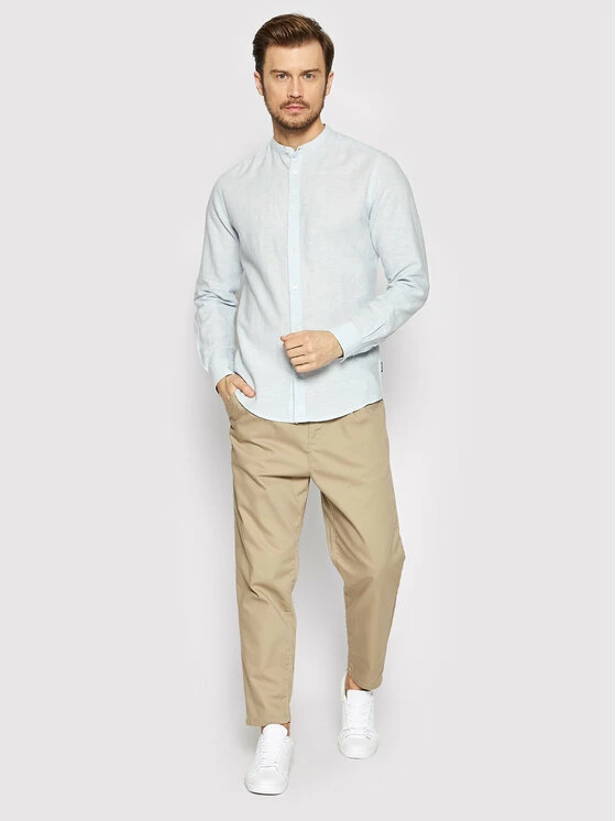 Αγορά ✨ Only & Sons Άνδρες Casual Πουκάμισα Πουκάμισο Caiden 22019173 Μπλε Slim Fit 🌟 - Image 2