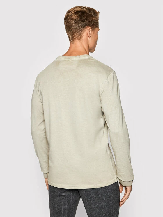 Εξοδος 💯 Only & Sons Άνδρες Μακρυμάνικα Longsleeve Millenium 22020148 Μπεζ Regular Fit 😉 - Image 3