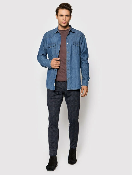 Εξοδος 🌟 Only & Sons Άνδρες Παντελόνια Chinos Παντελόνι Chino Mark 22020989 Σκούρο μπλε Tapered Fit ❤️ - Image 2