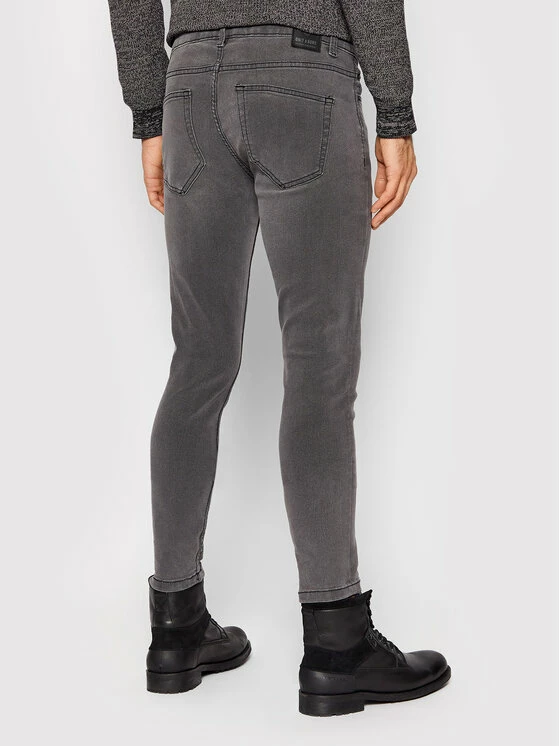 Best Pirce 🎁 Only & Sons Άνδρες Τζιν Warp 22020749 Γκρι Skinny Fit 🎁 - Image 3