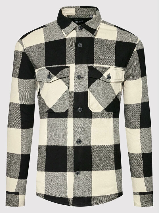 Καλύτερη πώληση 🔔 Only & Sons Άνδρες Casual Πουκάμισα Πουκάμισο Milo 22019854 Μαύρο Relaxed Fit 👏 - Image 5