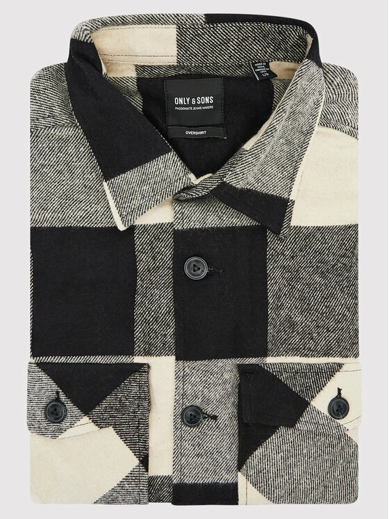 Καλύτερη πώληση 🔔 Only & Sons Άνδρες Casual Πουκάμισα Πουκάμισο Milo 22019854 Μαύρο Relaxed Fit 👏 - Image 6