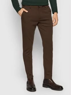 Εκπτωση ✔️ Only & Sons Άνδρες Παντελόνια Chinos Παντελόνι Chino Mark 22010209 Καφέ Slim Tapered Fit ✔️