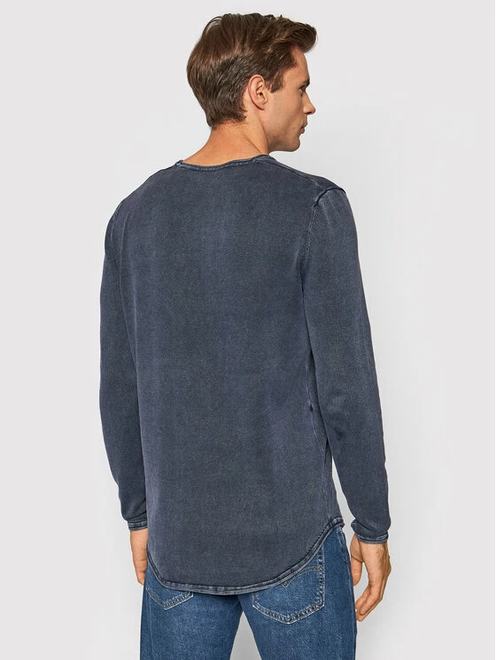 Flash Sale 🤩 Only & Sons Άνδρες Μακρυμάνικα Longsleeve Garson 22021094 Σκούρο μπλε Regular Fit 🥰 - Image 3