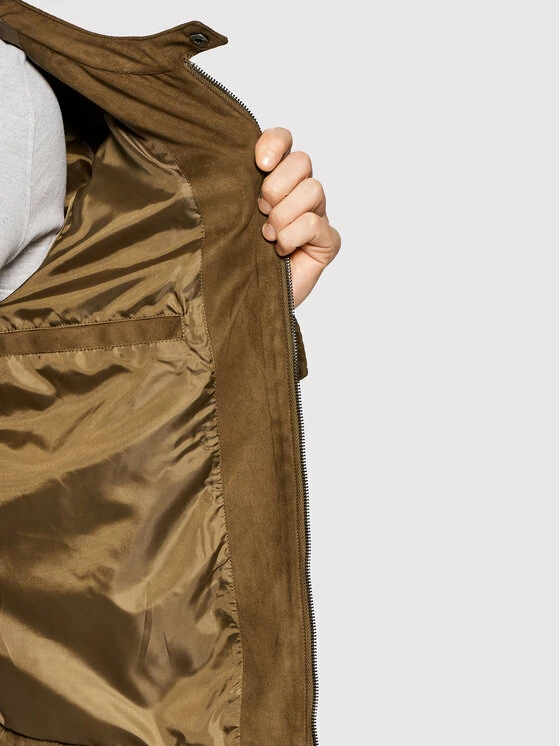 Αγορά 🛒 Only & Sons Άνδρες Δερμάτινα Μπουφάν Μπουφάν από απομίμηση δέρματος Willow 22021446 Καφέ Regular Fit 🛒 - Image 5