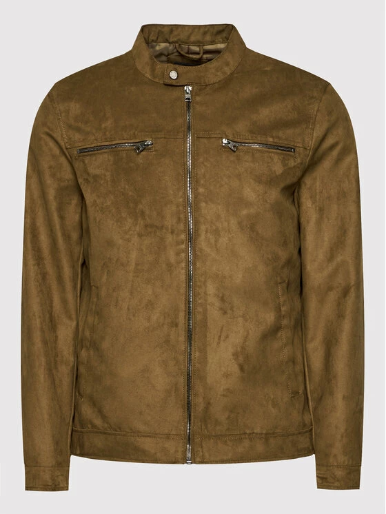 Αγορά 🛒 Only & Sons Άνδρες Δερμάτινα Μπουφάν Μπουφάν από απομίμηση δέρματος Willow 22021446 Καφέ Regular Fit 🛒 - Image 6