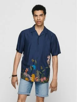 Αγορά 🎉 Only & Sons Άνδρες Casual Πουκάμισα Πουκάμισο Arthir 22017533 Σκούρο μπλε Regular Fit 😉