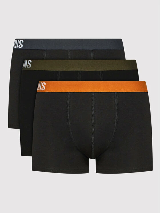 ΧΟΝΔΡΙΚΟ ΕΜΠΟΡΙΟ 😉 Only & Sons Άνδρες Μπόξερ Σετ μποξεράκια 3 τμχ Fitz 22021058 Μαύρο ⭐