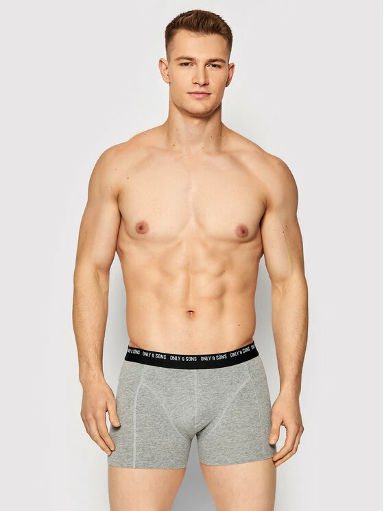 Προώθηση ⭐ Only & Sons Άνδρες Μπόξερ Σετ μποξεράκια 3 τμχ Nolen 22011050 Έγχρωμο 👏 - Image 3