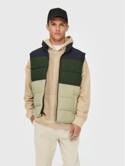 Ολοκαίνουργιο ⭐ Only & Sons Άνδρες Γιλέκα Γιλέκο Melvin 22022232 Έγχρωμο Regular Fit 🔥