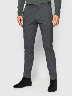 Το φθηνότερο 👏 Only & Sons Άνδρες Υφασμάτινα Παντελόνια Παντελόνι υφασμάτινο Mark 22023361 Σκούρο μπλε Tapered Fit 🎁