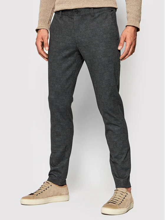 Προϋπολογισμός 🔥 Only & Sons Άνδρες Υφασμάτινα Παντελόνια Παντελόνι υφασμάτινο Mark 22023361 Μαύρο Tapered Fit 🌟