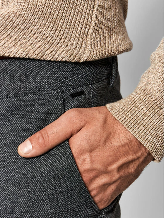 Προϋπολογισμός 🔥 Only & Sons Άνδρες Υφασμάτινα Παντελόνια Παντελόνι υφασμάτινο Mark 22023361 Μαύρο Tapered Fit 🌟 - Image 4