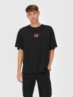 ΧΟΝΔΡΙΚΟ ΕΜΠΟΡΙΟ 🌟 Only & Sons Άνδρες T-shirts T-Shirt Illian 22022149 Μαύρο Oversize ❤️