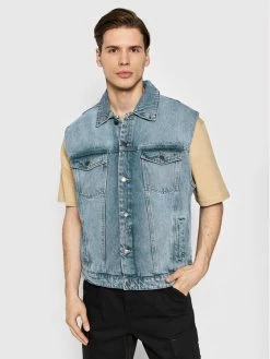 Προώθηση 🔥 Only & Sons Άνδρες Γιλέκα Γιλέκο Rick 22021990 Μπλε Regular Fit 🛒