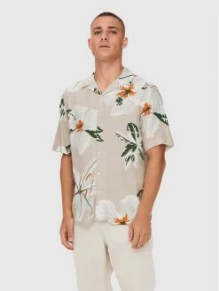 Νέος ❤️ Only & Sons Άνδρες Casual Πουκάμισα Πουκάμισο Dan 22021965 Μπεζ Regular Fit 🔔