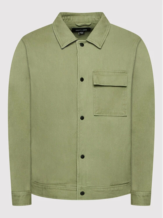 Flash Sale ⭐ Only & Sons Άνδρες Τζιν Μπουφάν Τζιν μπουφάν Hydra 22021512 Πράσινο Regular Fit 😉 - Image 6