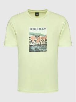 Προϋπολογισμός 😉 Only & Sons Άνδρες T-shirts T-Shirt Ib 22022198 Κίτρινο Regular Fit 👏