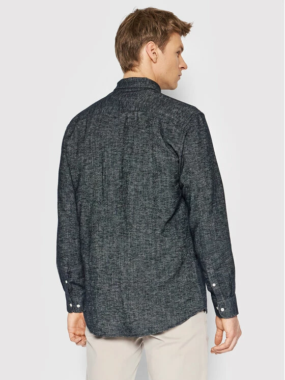 Αγορά 👍 Only & Sons Άνδρες Casual Πουκάμισα Πουκάμισο Arlo 22021623 Σκούρο μπλε Slim Fit ⭐ - Image 3