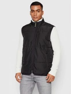 Καλύτερη πώληση ❤️ Only & Sons Άνδρες Γιλέκα Γιλέκο Jeremy 22020390 Μαύρο Slim Fit 😍