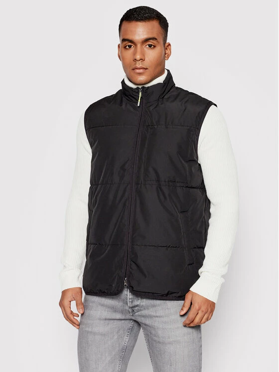 Καλύτερη πώληση ❤️ Only & Sons Άνδρες Γιλέκα Γιλέκο Jeremy 22020390 Μαύρο Slim Fit 😍