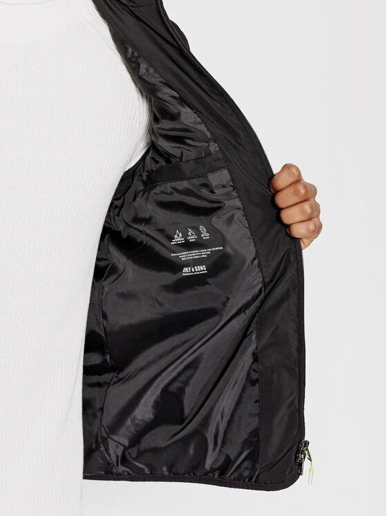 Καλύτερη πώληση ❤️ Only & Sons Άνδρες Γιλέκα Γιλέκο Jeremy 22020390 Μαύρο Slim Fit 😍 - Image 5