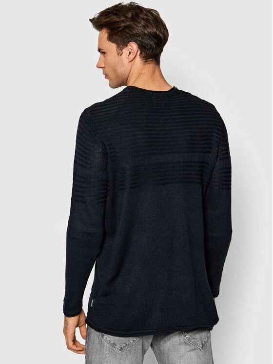 ΧΟΝΔΡΙΚΟ ΕΜΠΟΡΙΟ 🔥 Only & Sons Άνδρες Πουλόβερ Blade 22021678 Σκούρο μπλε Regular Fit 🎉 - Image 3