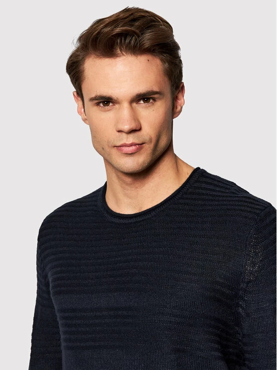 ΧΟΝΔΡΙΚΟ ΕΜΠΟΡΙΟ 🔥 Only & Sons Άνδρες Πουλόβερ Blade 22021678 Σκούρο μπλε Regular Fit 🎉 - Image 4