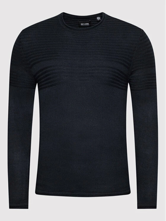 ΧΟΝΔΡΙΚΟ ΕΜΠΟΡΙΟ 🔥 Only & Sons Άνδρες Πουλόβερ Blade 22021678 Σκούρο μπλε Regular Fit 🎉 - Image 5