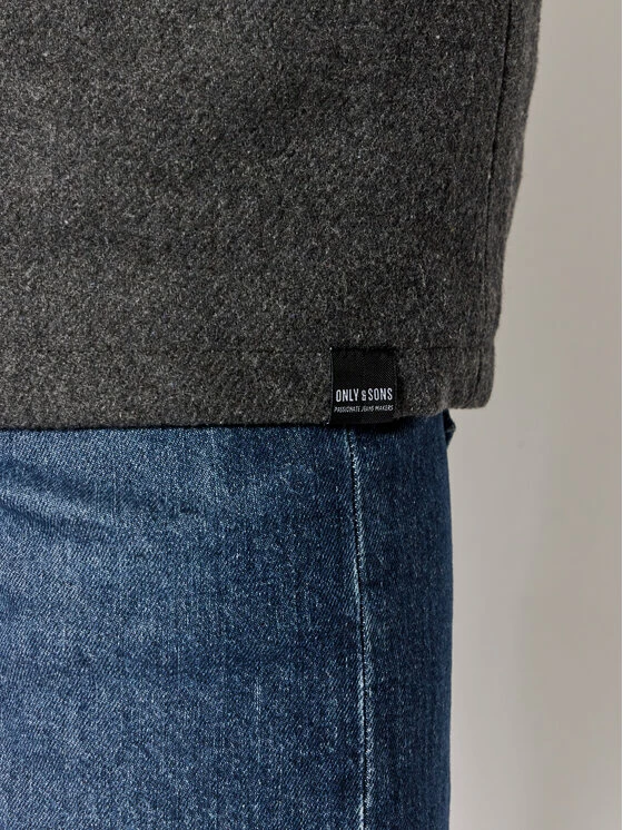 Αγορά 🛒 Only & Sons Άνδρες Μεταβατικά Παλτά Παλτό μεταβατικό Creed 22021183 Γκρι Regular Fit 👍 - Image 4