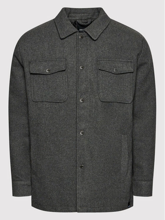 Αγορά 🛒 Only & Sons Άνδρες Μεταβατικά Παλτά Παλτό μεταβατικό Creed 22021183 Γκρι Regular Fit 👍 - Image 6