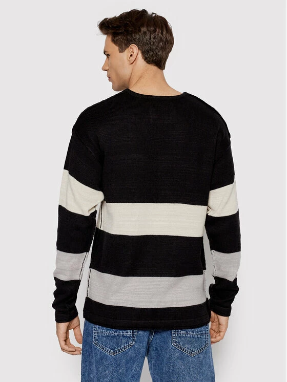 Flash Sale 🥰 Only & Sons Άνδρες Πουλόβερ Jan 22020990 Μαύρο Regular Fit 🌟 - Image 3